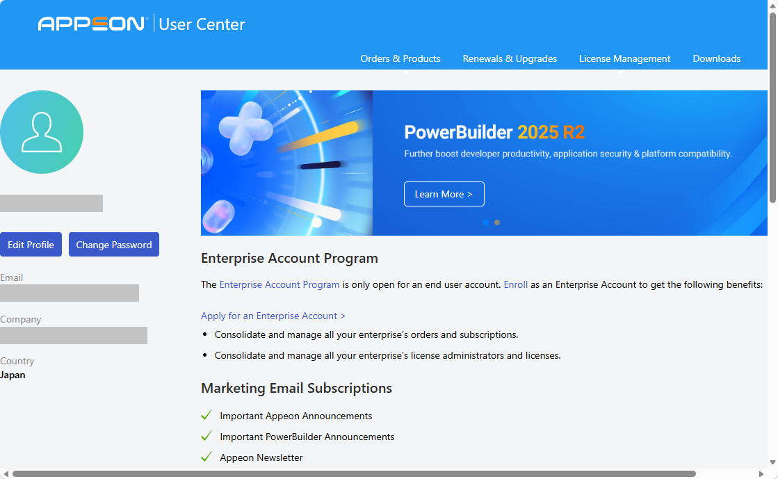 User Center