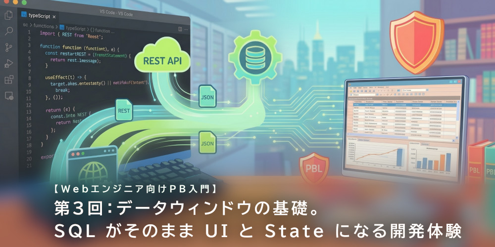 【Web エンジニア向け PB 入門】第 3 回：データウィンドウの基礎。SQL がそのまま UI と State になる開発体験