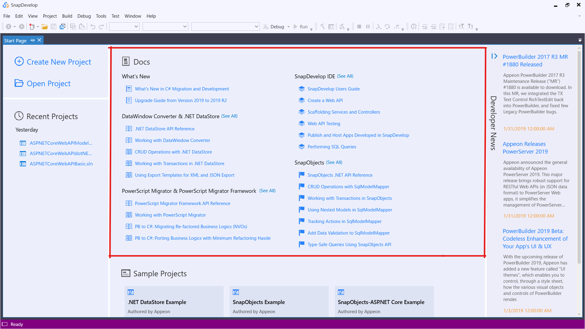 Start Page